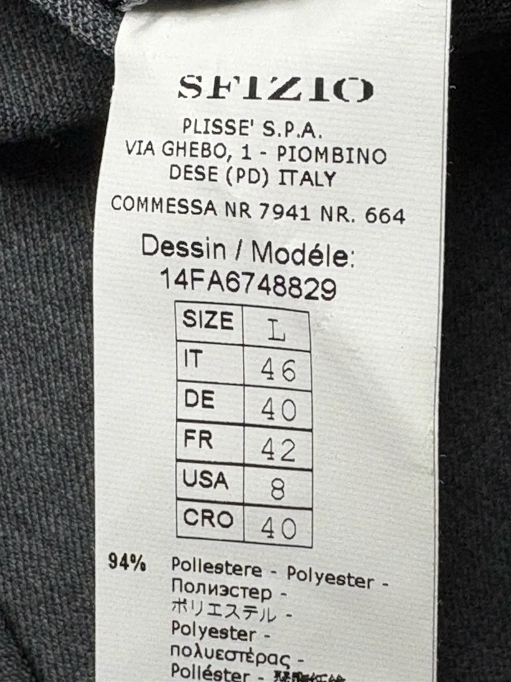 Sfizio Italy Digital Print Forest Front Shift Dress Gray Pink • US 8 - Picture 13 of 14